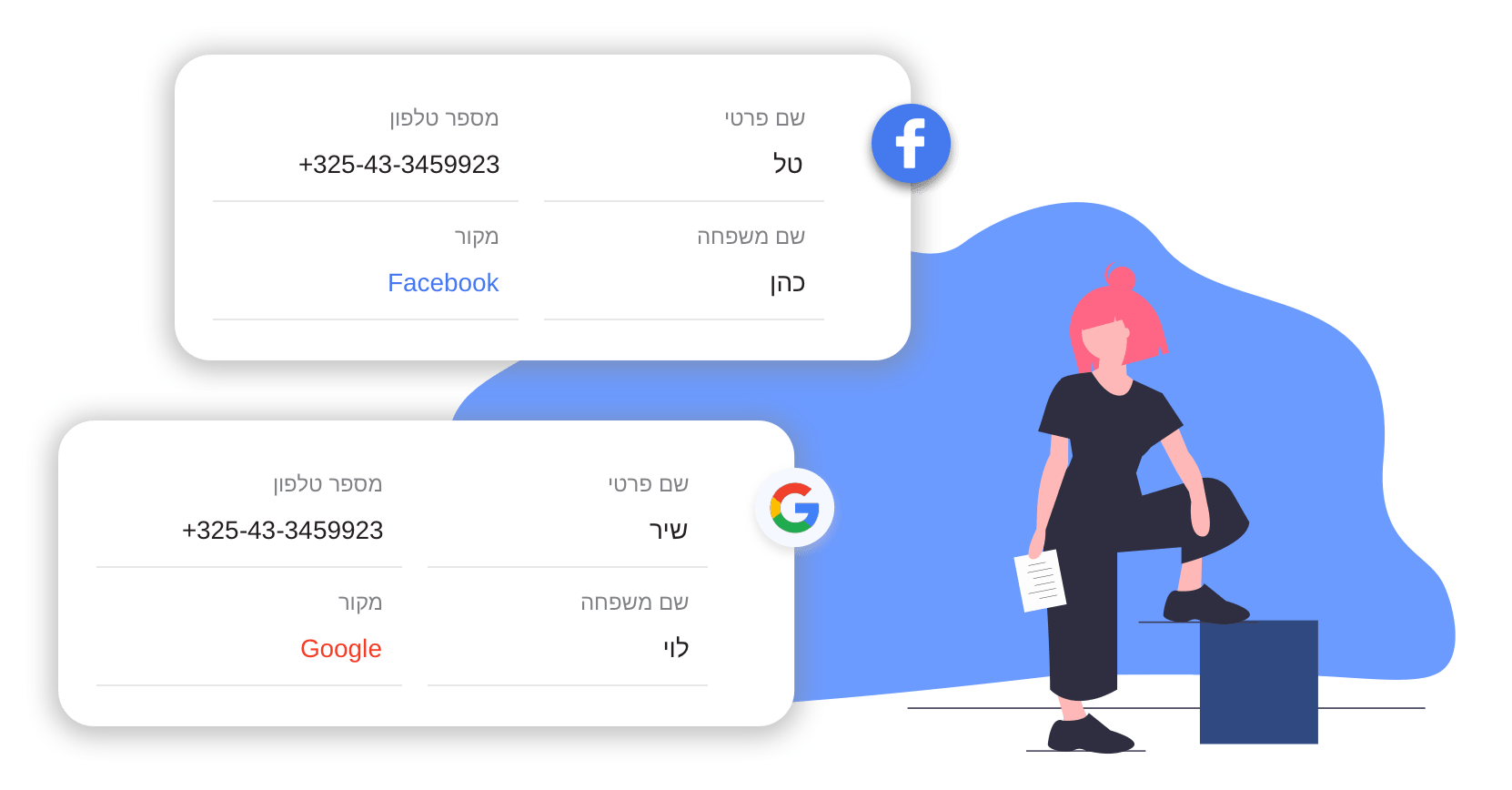 קליטת ליד מקמפיין | Powerlink CRM