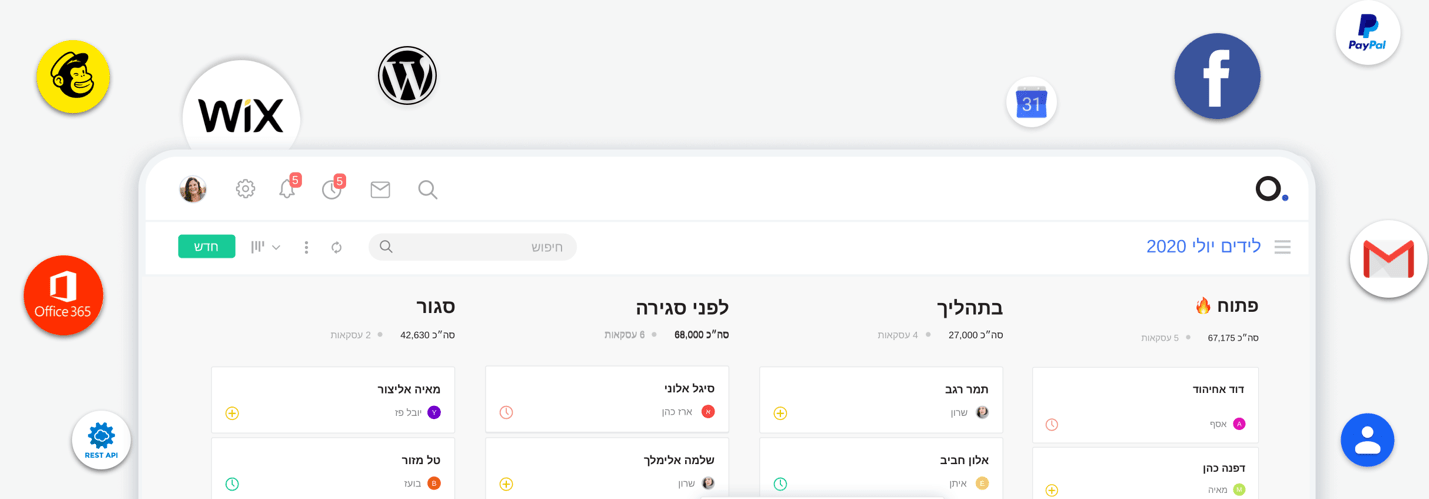 ניהול תהליך מכירה עם Powerlink CRM